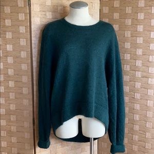 Women’s Forest Green Hi Low Hem Sweater